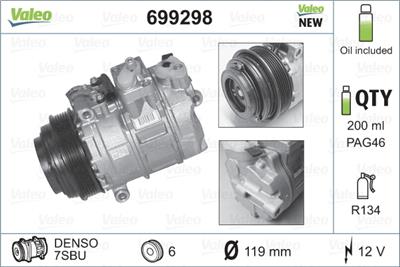 VALEO 699298 Číslo výrobce: 7SBU16C. EAN: 3276426992985.