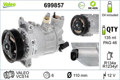VALEO 699857 EAN: 3276426998574.
