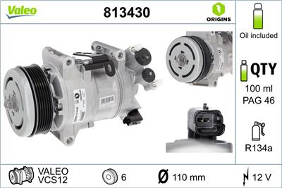 VALEO 813430 EAN: 3276428134307.