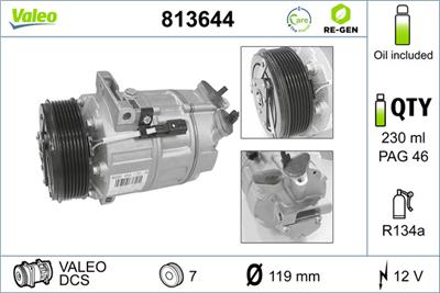VALEO 813644 EAN: 3276428136448.