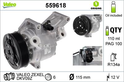 VALEO 559618 EAN: 3276425596184.