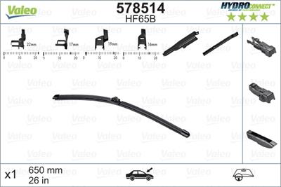 VALEO 578514 Číslo výrobce: HF65B. EAN: 3276425785144.