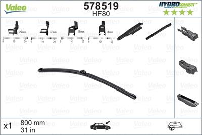 VALEO 578519 Číslo výrobce: HF80. EAN: 3276425785199.
