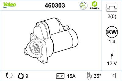 VALEO 460303 EAN: 3276424603036.