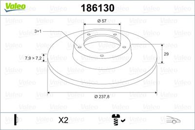 VALEO 186130 Číslo výrobce: DF 356. EAN: 3276421861309.