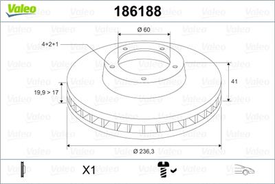VALEO 186188 Číslo výrobce: DF 236. EAN: 3276421861880.
