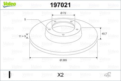 VALEO 197021 EAN: 3276421970216.