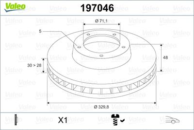 VALEO 197046 EAN: 3276421970469.