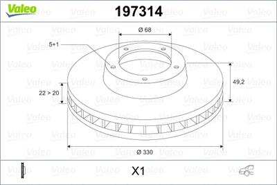 VALEO 197314 EAN: 3276421973149.