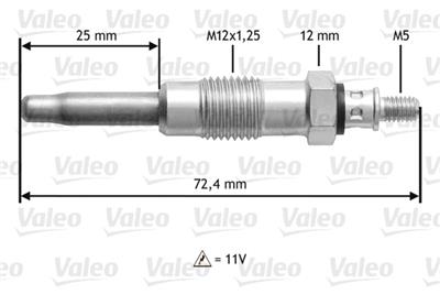 VALEO 345100 Číslo výrobce: D6EM100. EAN: 3276423451003.