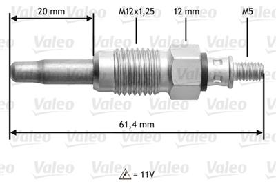 VALEO 345108 Číslo výrobce: D6EM108. EAN: 3276423451089.