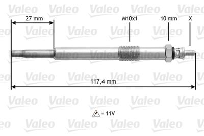 VALEO 345143 Číslo výrobce: D5CM143. EAN: 3276423451430.