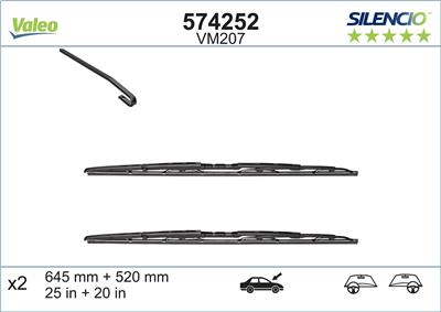 VALEO 574252 Číslo výrobce: VM207. EAN: 3276425742529.