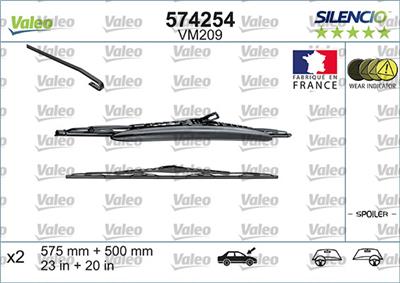 VALEO 574254 Číslo výrobce: VM209. EAN: 3276425742543.