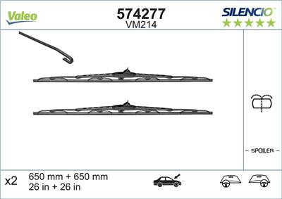 VALEO 574277 Číslo výrobce: VM214. EAN: 3276425742772.