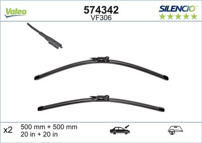 VALEO 574342 Číslo výrobce: VF306. EAN: 3276425743427.