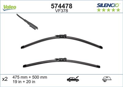VALEO 574478 Číslo výrobce: VF378. EAN: 3276425744783.