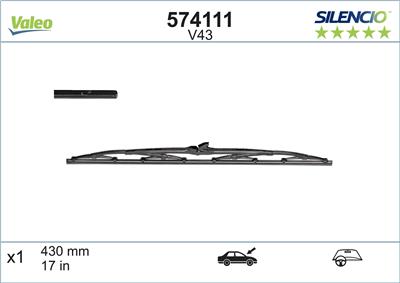 VALEO 574111 Číslo výrobce: V43. EAN: 3276425741119.