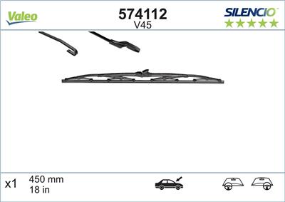 VALEO 574112 Číslo výrobce: V45. EAN: 3276425741126.