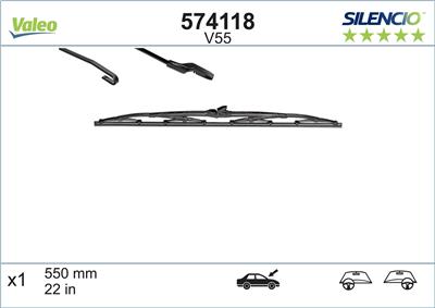 VALEO 574118 Číslo výrobce: V55. EAN: 3276425741188.