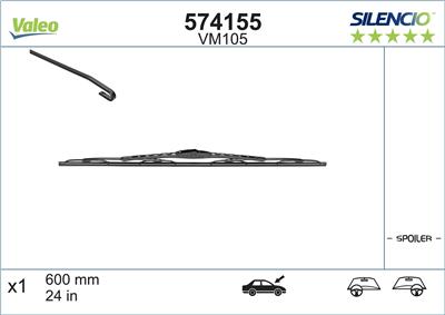 VALEO 574155 Číslo výrobce: VM105. EAN: 3276425741553.