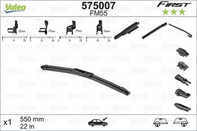 VALEO 575007 Číslo výrobce: FM55. EAN: 3276425750074.