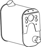 DINEX 49386 - Stredný tlmič výfuku