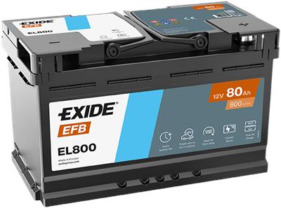 EXIDE EL800 Číslo výrobce: EFB80SS. EAN: 3661024035705.