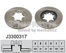 NIPPARTS J3300317 - Brzdový kotúč (ø 256 mm)