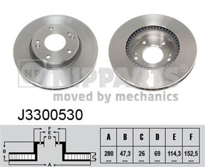 NIPPARTS J3300530 EAN: 8711768134792.