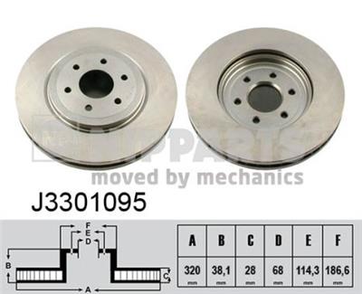 NIPPARTS J3301095 EAN: 8711768021047.