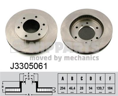 NIPPARTS J3305061 EAN: 8711768021122.