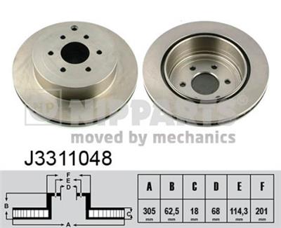 NIPPARTS J3311048 EAN: 8711768021153.