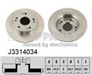 NIPPARTS J3314034 - Brzdový kotúč (ø 260 mm)