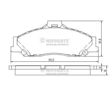 NIPPARTS J3603053 EAN: 8711768095703.