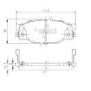 NIPPARTS J3609005 - Sada brzdových platničiek, vždy 4 kusy v sade