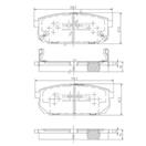 NIPPARTS J3610305 - Sada brzdových platničiek, vždy 4 kusy v sade