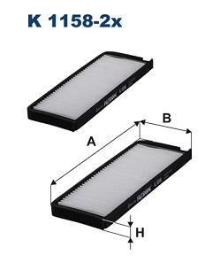 FILTRON K 1158-2x EAN: 5904608901583.