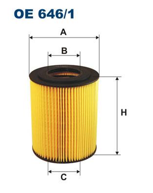 FILTRON OE 646/1 EAN: 5904608016461.