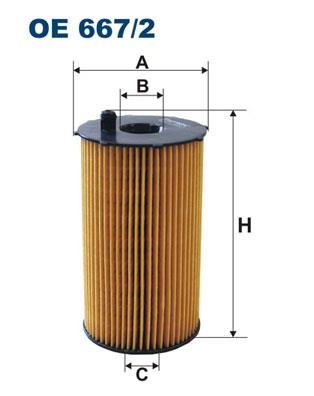 FILTRON OE 667/2 EAN: 5904608036674.