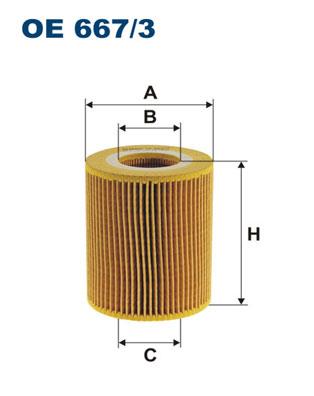 FILTRON OE 667/3 EAN: 5904608046673.