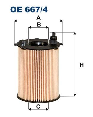 FILTRON OE 667/4 EAN: 5904608056672.