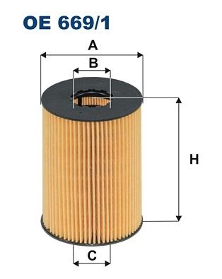 FILTRON OE 669/1 EAN: 5904608026699.