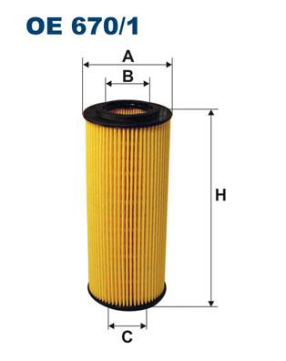 FILTRON OE 670/1 EAN: 5904608026705.