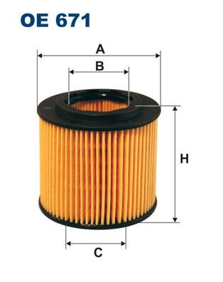 FILTRON OE 671 EAN: 5904608006714.