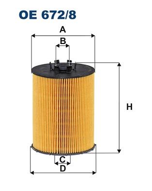 FILTRON OE 672/8 EAN: 5904608096722.