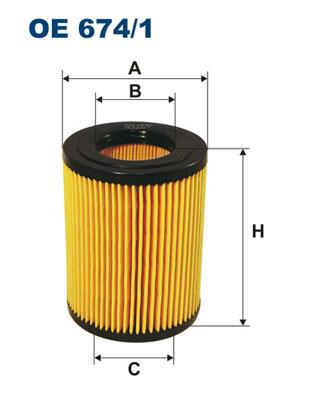 FILTRON OE 674/1 EAN: 5904608026743.