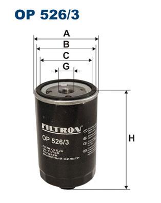FILTRON OP 526/3 EAN: 5904608035264.