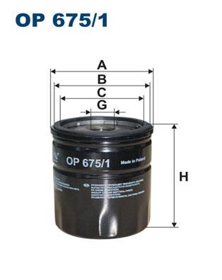 FILTRON OP 675/1 EAN: 5904608026750.