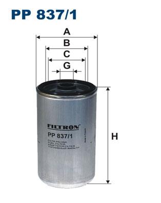 FILTRON PP 837/1 EAN: 5904608018373.